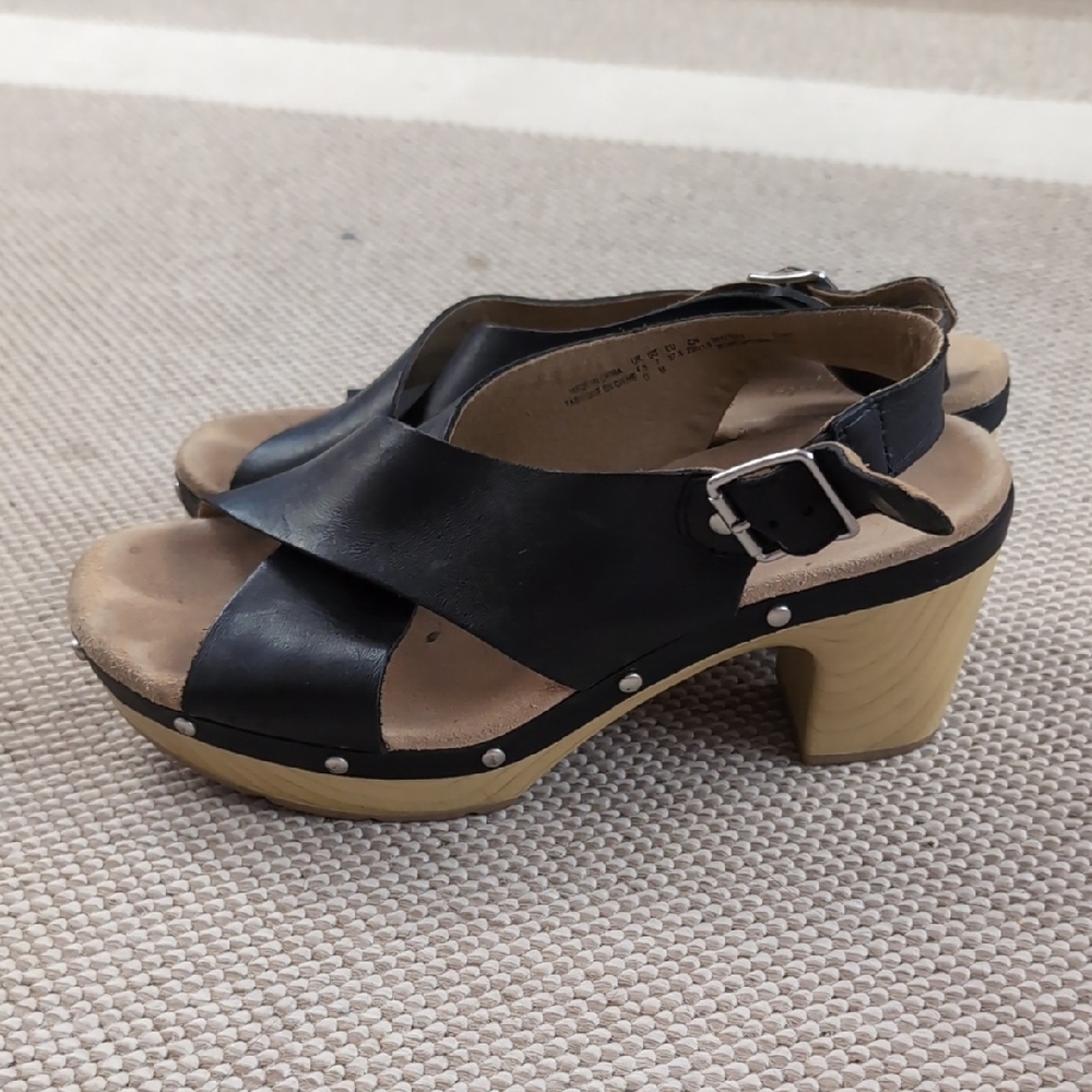 Clarks Leather Heeled Sandals